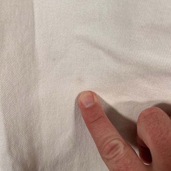 Lauren Jeans Co Ralph Lauren Pants Women 12 White Denim Pockets Classic Straight - Picture 8 of 10